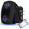 HOKAAER Arrows Momentary Rocker Switch Toggle (On)-Off-(On) 12V/20A 24V/10A Waterproof