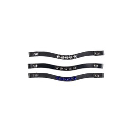 HKM Hobby Horsing Headbands Set of 3 for Bridle Hobby Horsing - Navy Stars Design