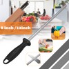 Diamond Carbon Steel Knife Sharpener Rod Sharpening Solid Steel Oval