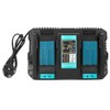 Double Battery Charger with USB Interface DC18RD Fit for Makita