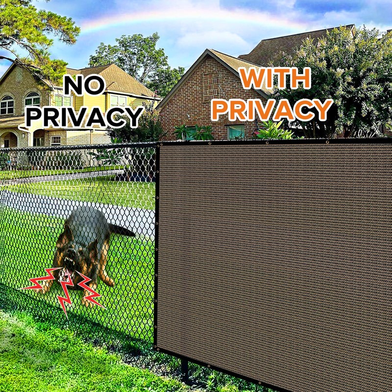 Cisvio 6ftx50ft Fence Privacy Screen Heavy Duty 170 GSM Windscreen
