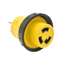 Superior Electric RVA1512L 50 Amp Male NEMA 14-50P to 30 Amp Female NEMA L5-30R Locking Adapter