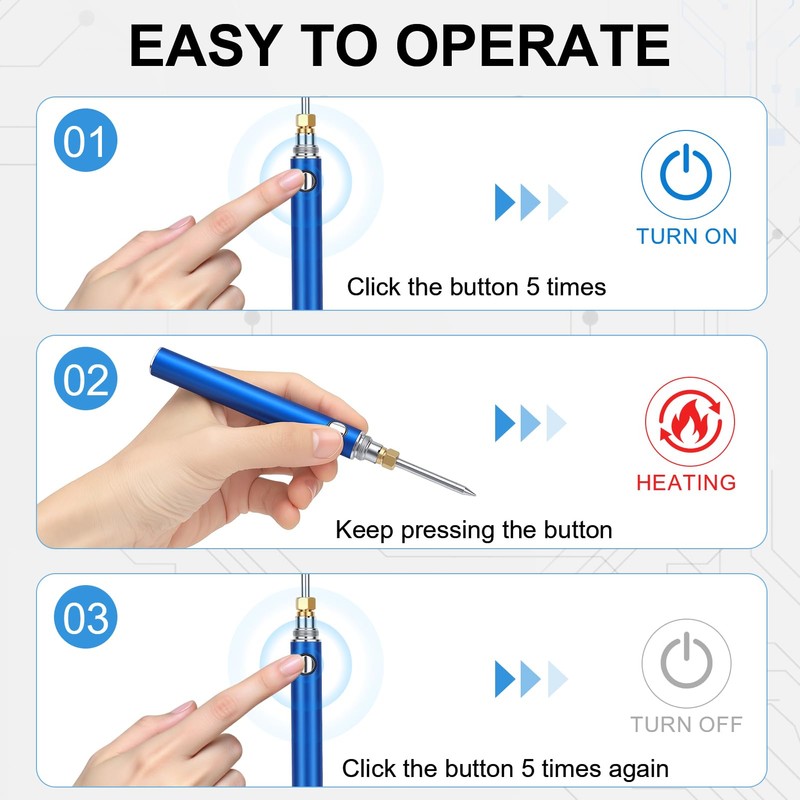 Cordless Soldering Iron Kit Portable Wireless Electric Soldering Gun Pen