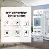 Ortis White Humidity Sensor Switch With Lcd Auto Manual Mode