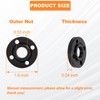 Podoy Angle Grinder Outer Lock Nut 5/8-11 Metal Flange Nut