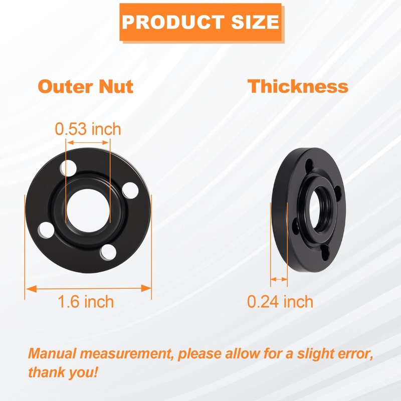 Podoy Angle Grinder Outer Lock Nut 5/8-11 Metal Flange Nut