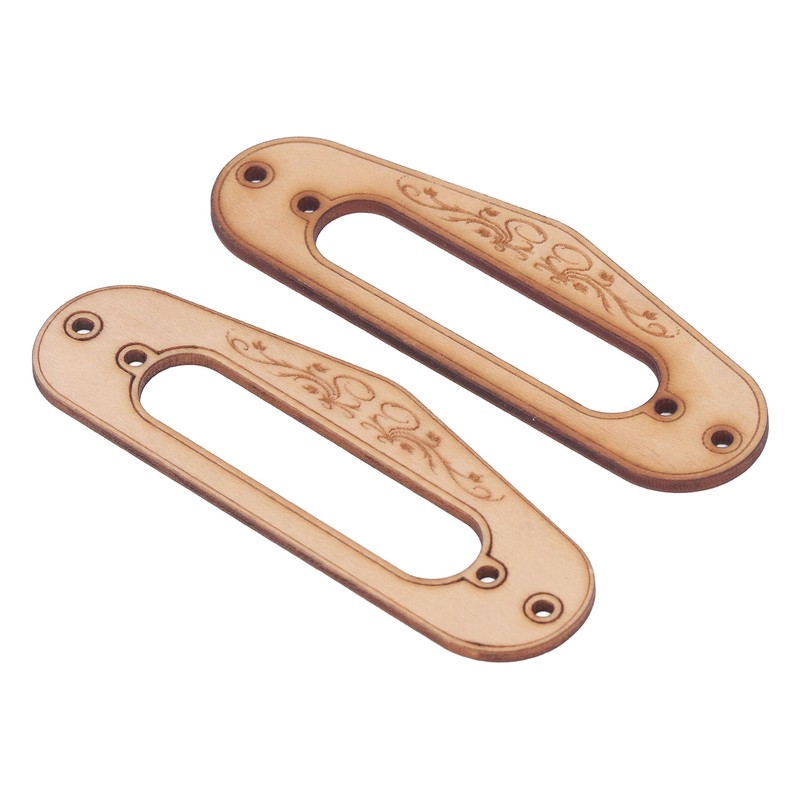 2PCS Pickup Mounting Ring Natural Maple Hard Decorative Single Coil