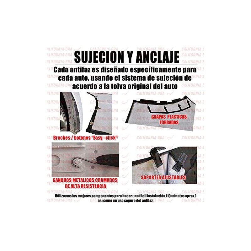 Antifaz Protector Bra Mascara para Bumper Protector Frontal para Geely