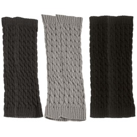 Bohue 3pcs Leg Warmers Winter Knitted Warm Over Knee High Boot Socks Stockings Stylish Socks Keep Heat for Women