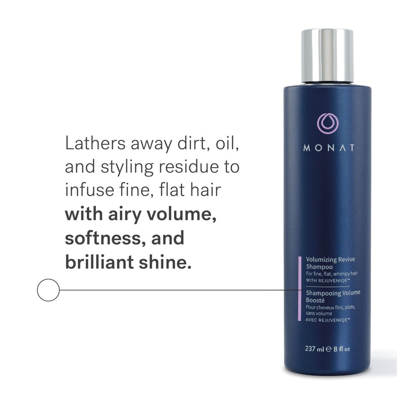MONAT Volumizing Revive Shampoo Infused w/Rejuveniqe – Weightless Shampoo for