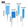 Hair Styling Comb Set - Highlighting Professional Metal Rat Tail