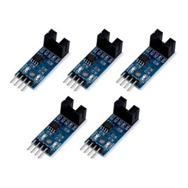 Podazz 5pcs LM393 Chip Motor Measurement Comparator Speed Sensor Module Slot Infrared Optocoupler, Motor Test Module, Counter Module for MCU Arduino
