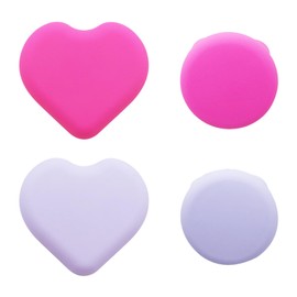 4pcs Hidden Airtag Case Children, GPS Tracker Case Cover Airtag Holder Protective Case for Children, Seniors, Pets, Clothing, Backpack, Luggage (Pink+ Purple)