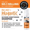 Bugalugs No Rinse Cat Shampoo for Itchy Skin with Prebiotics,