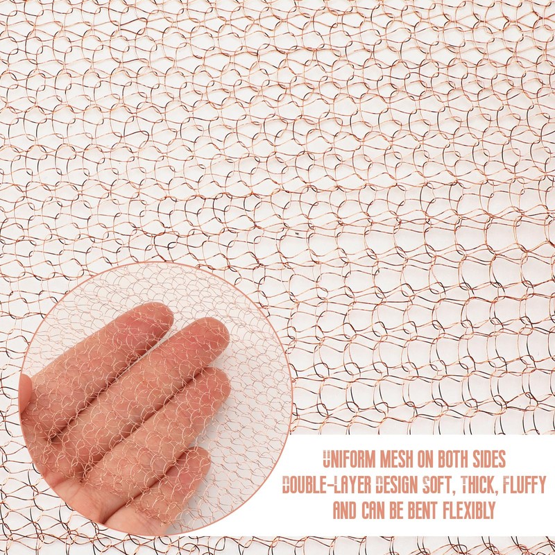 Therwen Copper Mesh 5 Inches x 200 ft Copper Mesh