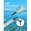 niphean Surfboard Leash 3–10ft, Coiled Paddle Board Leash SUP Ankle
