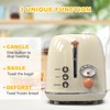 Toaster 2 slice, KitchMix Retro Stainless Steel Toaster with 6