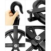 QWORK Scaffolding Wheels, 12" Aluminum Lifting Pulley, 1000 Lbs Ladder