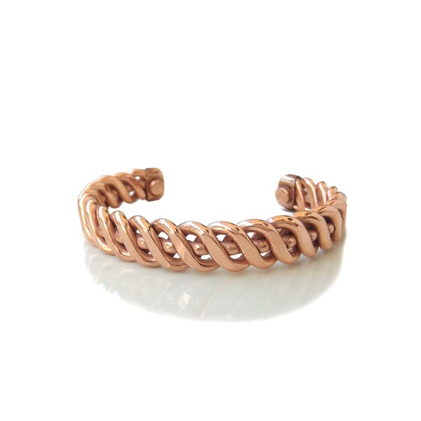 SHINDE EXPORTS adjustable Pure Copper Bracelet/Kada 60gm Brown for Men