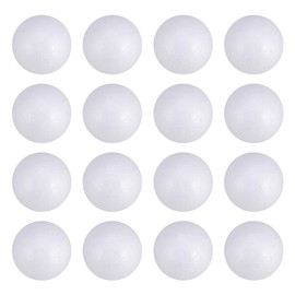 EXCEART 100 Pieces Polystyrene Balls White Solid Balls Craft 4 cm DIY Craft Polystyrene Modelling Craft Supplies Wedding Easter Festival Decoration