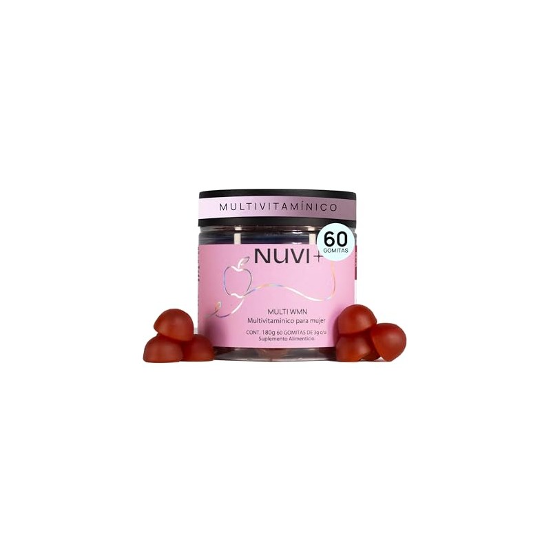 Nuvi Multivitamínico Gomita Mujer Libre Complejo Suplemento Alimenticio 100 Natural