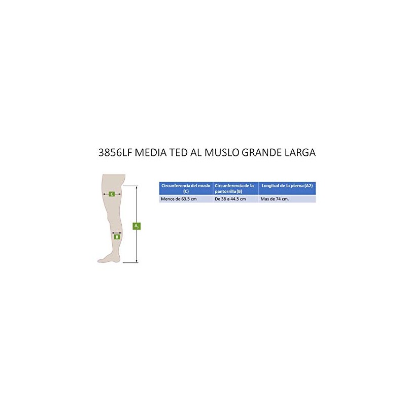T.E.D. Anti-Embolism Stockings TED - Thigh Length Large Long (Size