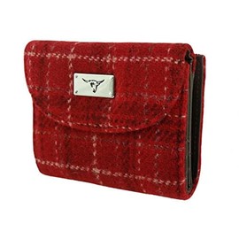 Glen Appin of Scotland Harris Tweed Ladies Small 'Jura' Purse LB2002 (Colour 102 Red)