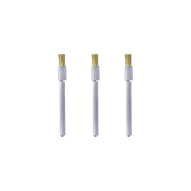 Dremel 537 Brass Brush Accessory Set, 2 Brushes (3.2 mm) for Cleaning Soft Metals like Gold, Bronze or Copper