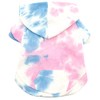 The Worthy Dog Tie Dye Pattern Hoodie Soft and Breathable