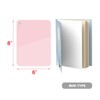Pink Mini Desktop Pure Glass Whiteboard, Small Slope Slick Desk