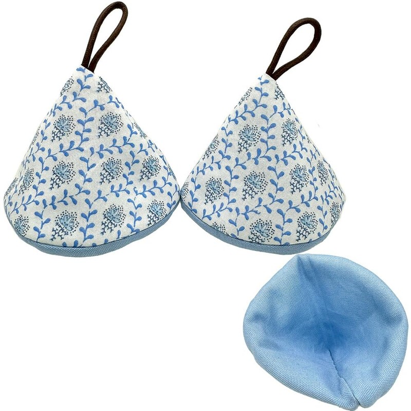 miwaki tk01 WH Triangle Pot Holder, Set of 2, Heat