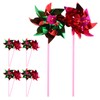 NUOLUX 10pcs Plastic Windmill Pinwheel Wind Spinner Kids Toy Garden