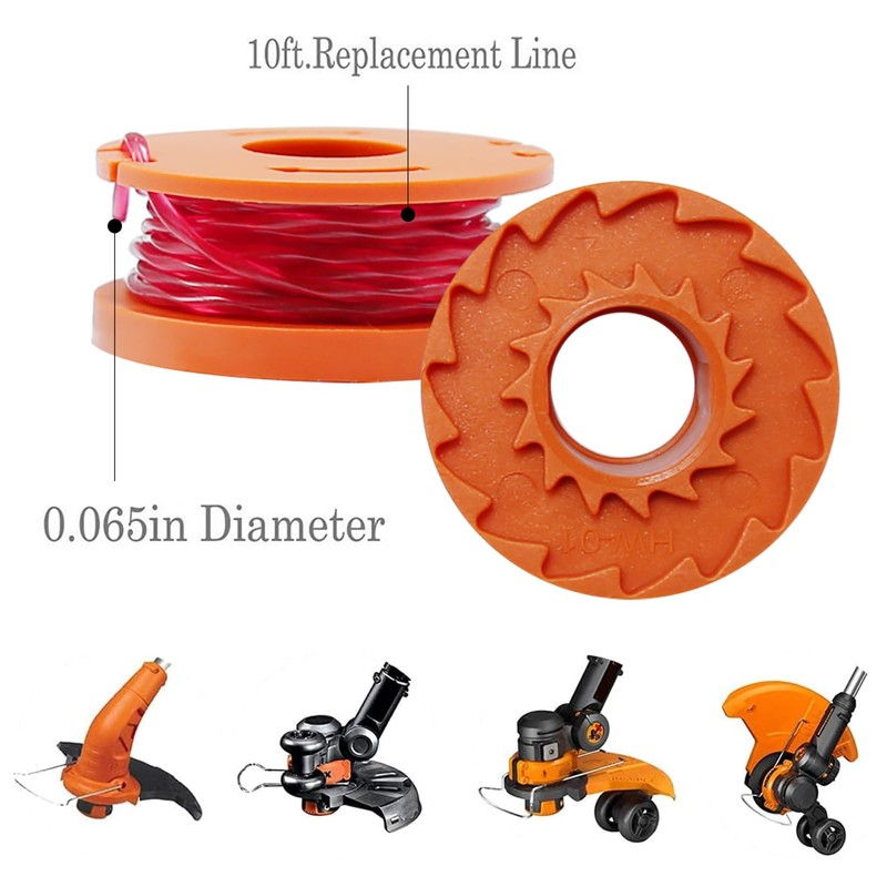 Saihisday 15PCS WA0010 Trimmer Line Spool, 120ft 0.065 inches, Replacement