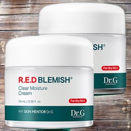 Dr.G Skin Moisture Improvement of Skin Condition Relief of Skin Irritation Red Blemish Clear Moisture Cream 2 x 70ml / 닥터지 피부수분 피부상태개선 피부자극완화 레드 블레미쉬 클리어 모이스처 크림 2개 70ml
