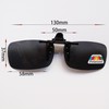 Whatif Sunglasses, Clip-on UV400 Sunglasses, Front Apart Polarized Lenses, For