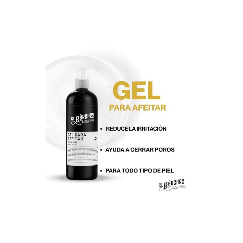 Gel Para Afeitar Con Menta y Aloe Vera - Permite