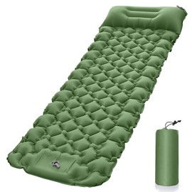 Self-Inflating Sleeping Mat, Ultralight Inflatable Air Mattress with Camping Pillow, Portable Compact Camping Mattress, Air Sleeping Mat for Camping, Hiking, Backpacking and Hiking Travel