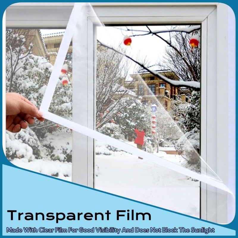 FonsBleaudy Heavy Duty Window Insulation Kit 63inX63in to Keep Cold