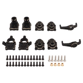 RC Car Full Brass Portal Housing Steering Hub Carrier Knuckle Arm C Hub Carrier Axle Door Side Gear Cup Cover for FMS FCX24 1/24