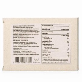 Fangst Faerosk Laks No.2 | Tinned Faroe Islands Salmon with Sea Buckthorn and Lemon Verbena | 10 x 110g