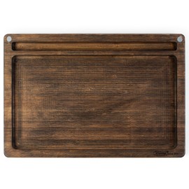 Beamer Ace All-Natural Bamboo Rolling Tray - Original Finish - 14 X 9.5 inch