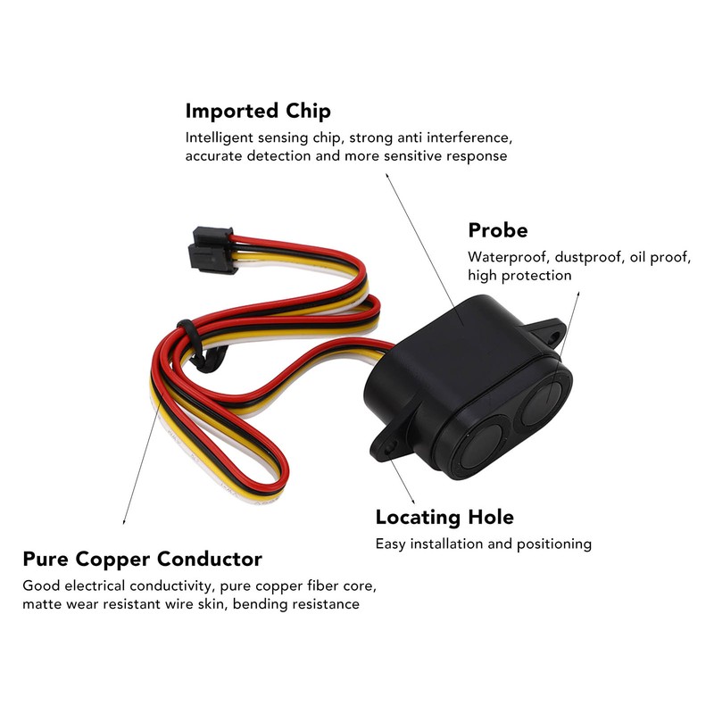 Ultrasonic Ranging Sensor Small Blind Area IP67 Waterproof Quick Response