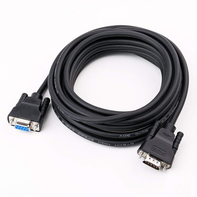 DTECH RS232C Serial Cable 5m Crossover Cable Null Modem Cable