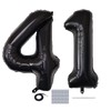 DUXUANT Black 41 Birthday Decorations - 40 Inch Number Foil