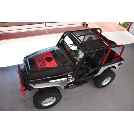 Spiderwebshade 1987-2006 Wrangler & Unlimited YJ TJ  SpiderWebShade TrailMesh TJkini Top Black