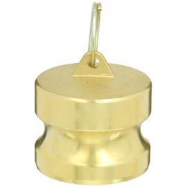 Dixon G200-DP-BR ASTMC 38000 Forged Brass Global Type DP Cam and Groove Hose Fitting, Dust Plug, 2"