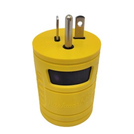 Parkworld 884890 20 AMP Generator Adapter 5-20P Male to Twist Lock 3-Prong L5-20R Female