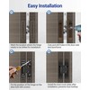 Upgraded Hidden Door Hinges Invisible Hinges, 7" Zinc Alloy Concealed
