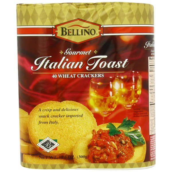 Bellino Italian Toast Wheat Crackers, 10.5 Ounce Package