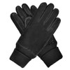 Harssidanzar Winter Suede Gloves For Womens Warmth Wool Fleece Lined